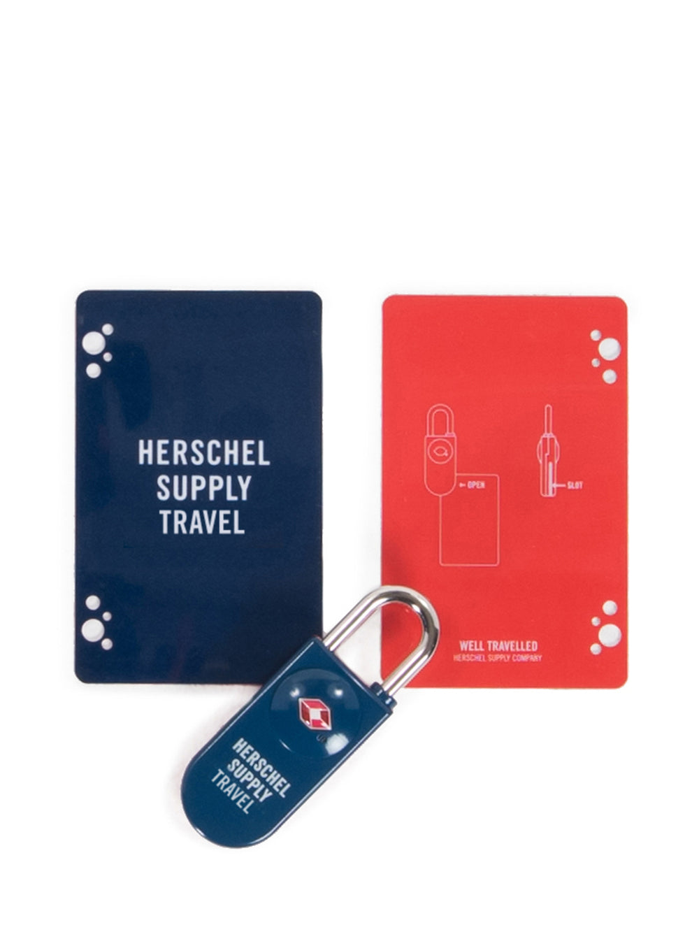 TSA LOCK - NAVY/RED - CLEARANCE