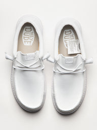 MENS HEYDUDE WALLY FUNK MONO SLIP-ON - WHITE