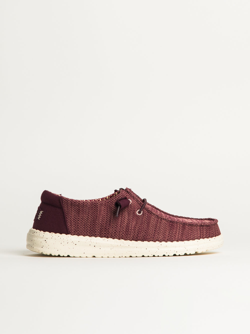 WOMENS HEYDUDE WENDY STRETCH SOX - BURGUNDY