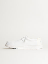 MENS HEYDUDE WALLY STRETCH SOX SLIP-ON - WHITE