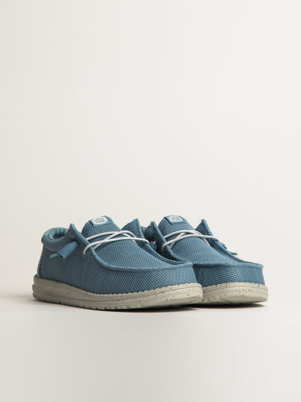 MENS HEYDUDE WALLY STRETCH SOX SLIP-ON - CLOUD BLUE