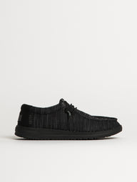 KIDS HEYDUDE WALLY YOUTH STRETCH SOX - BLACK