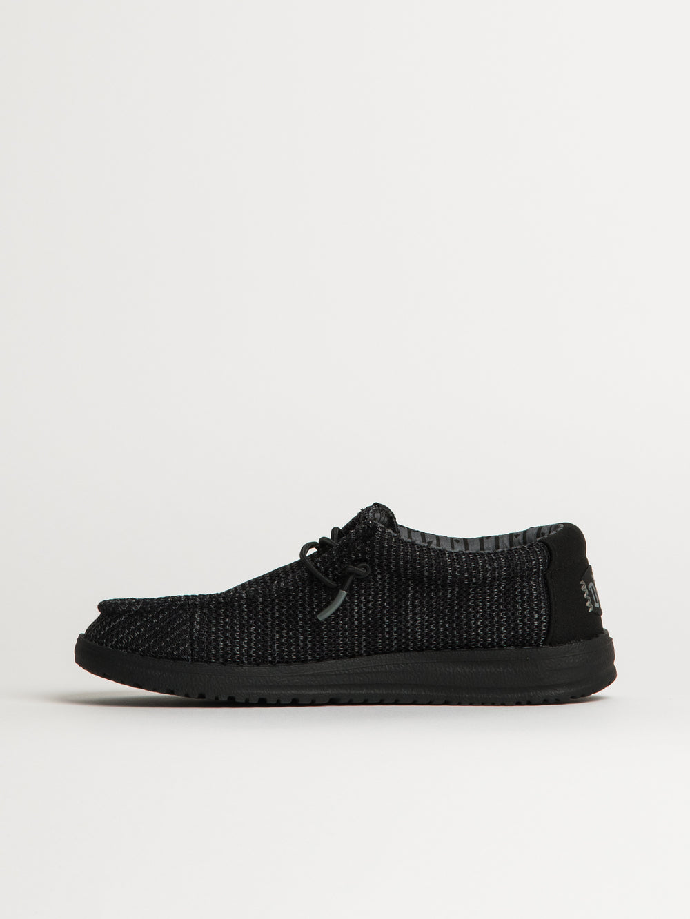 KIDS HEYDUDE WALLY YOUTH STRETCH SOX - BLACK