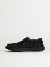 KIDS HEYDUDE WALLY YOUTH STRETCH SOX - BLACK