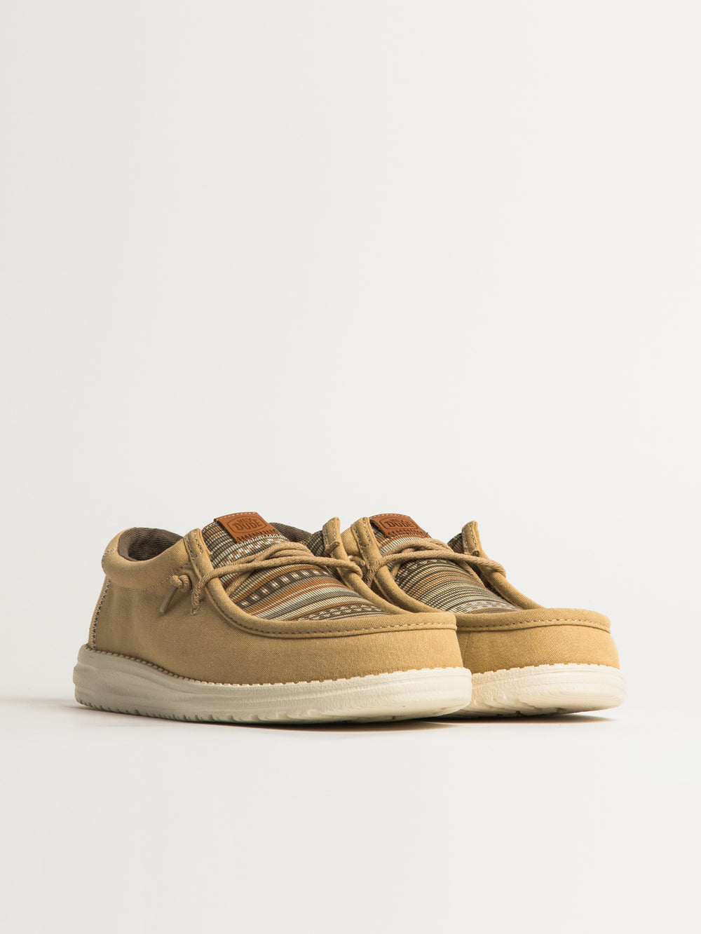 MENS HEYDUDE WALLY SURF SHAWL SLIP-ON - WOOD
