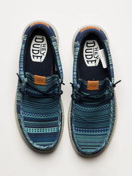 MENS HEYDUDE WALLY SURF SHAWL SLIP-ON - NAVY