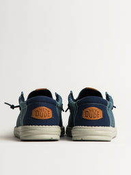 MENS HEYDUDE WALLY SURF SHAWL SLIP-ON - NAVY