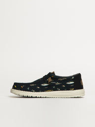 MENS HEYDUDE WALLY MARLIN SLIP-ON - BLACK