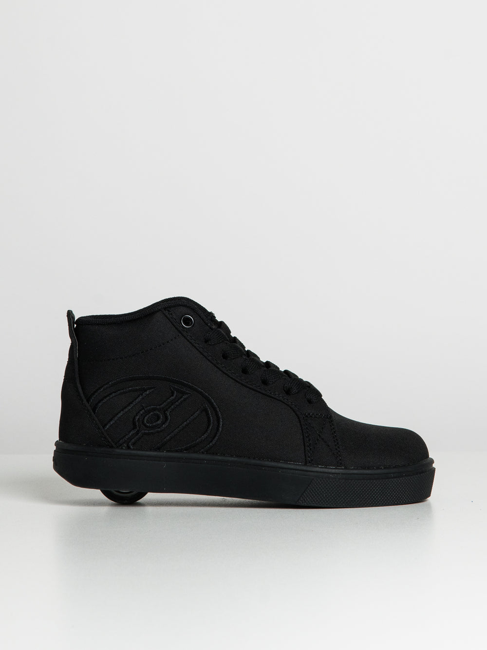 KIDS HEELYS RACER MID TRIPLE BLACK - CLEARANCE