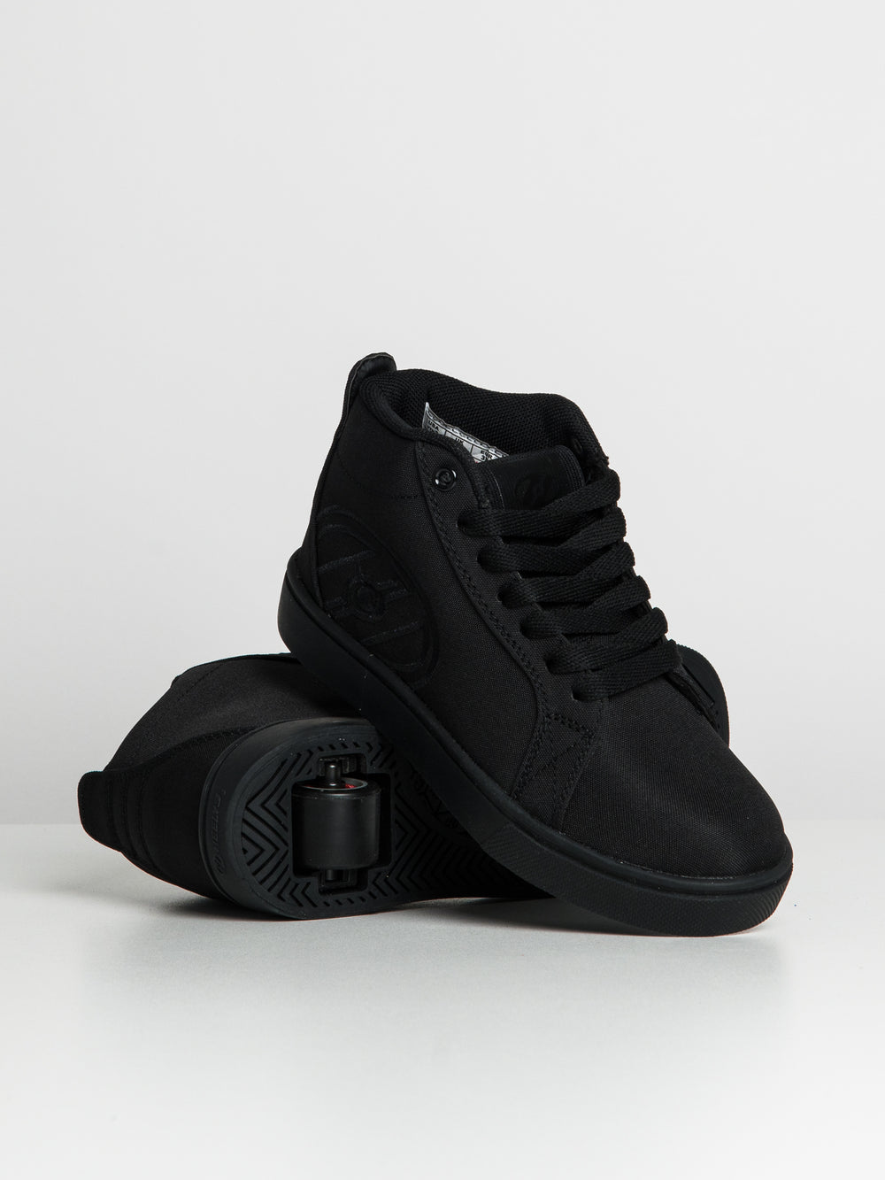 KIDS HEELYS RACER MID TRIPLE BLACK