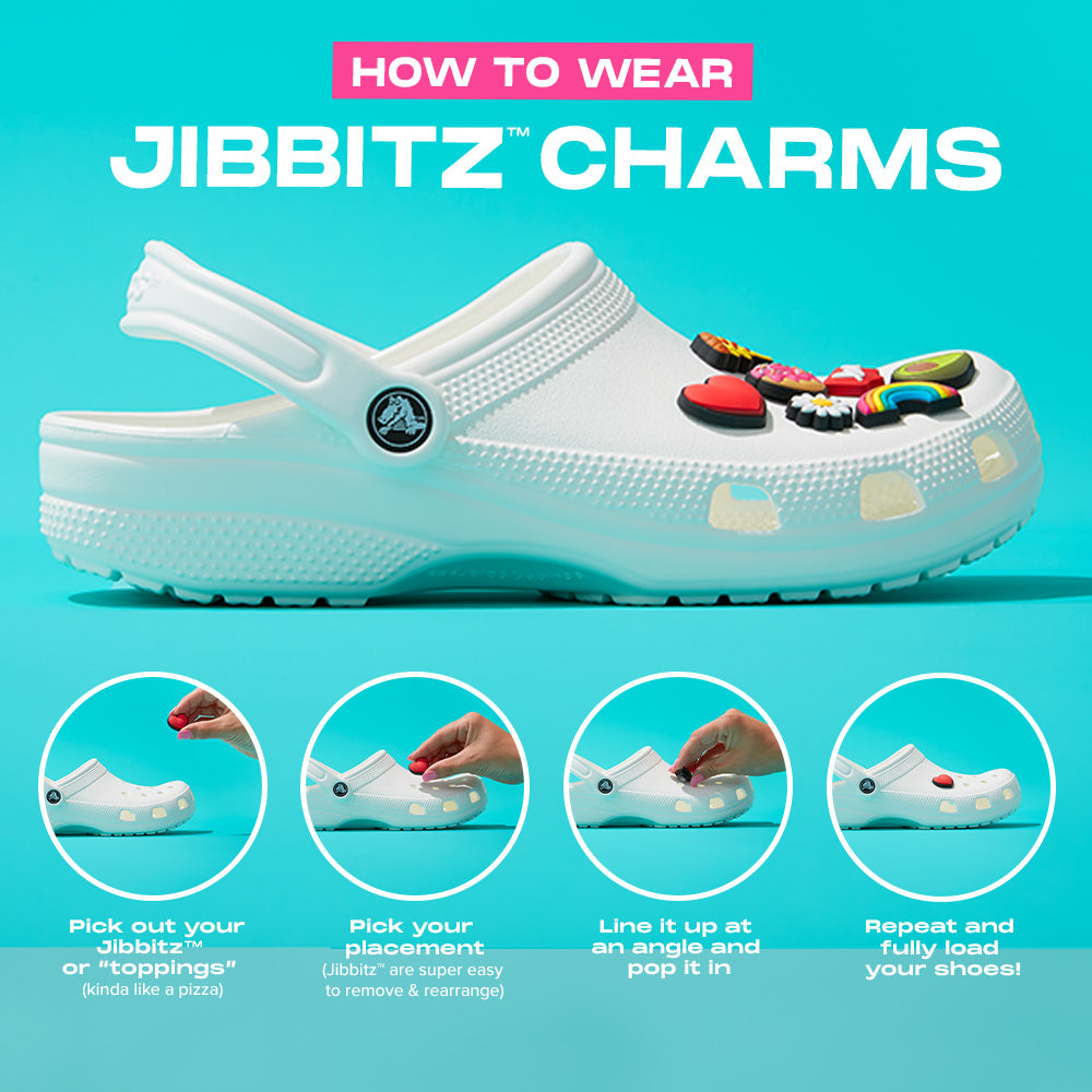 CROCS JIBBITZ - FRIES BEFORE GUYS - CLEARANCE