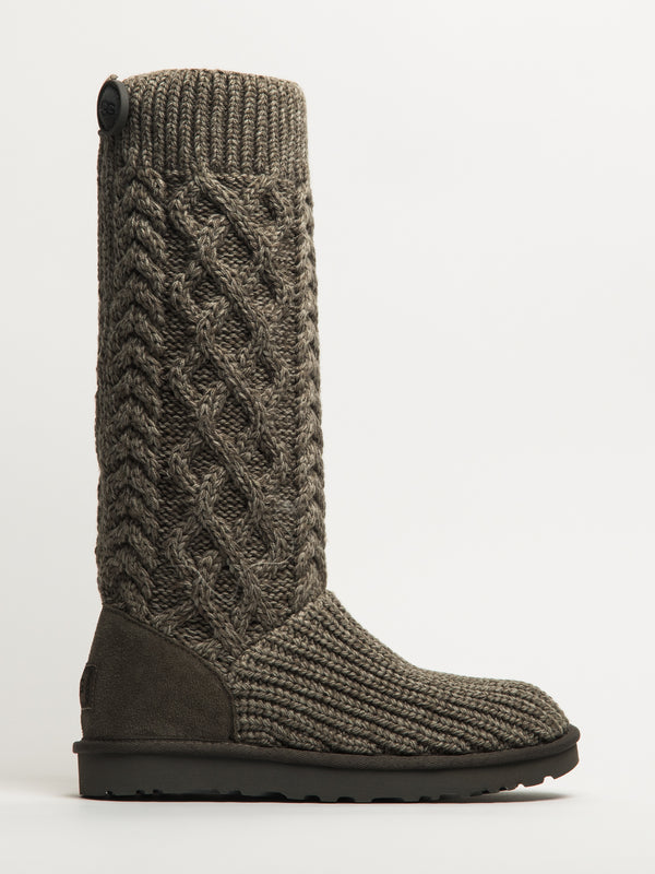 UGG WOMENS UGG CLASSIC CARDI CABLED KNIT BOOT - Blackwell Supply Co.