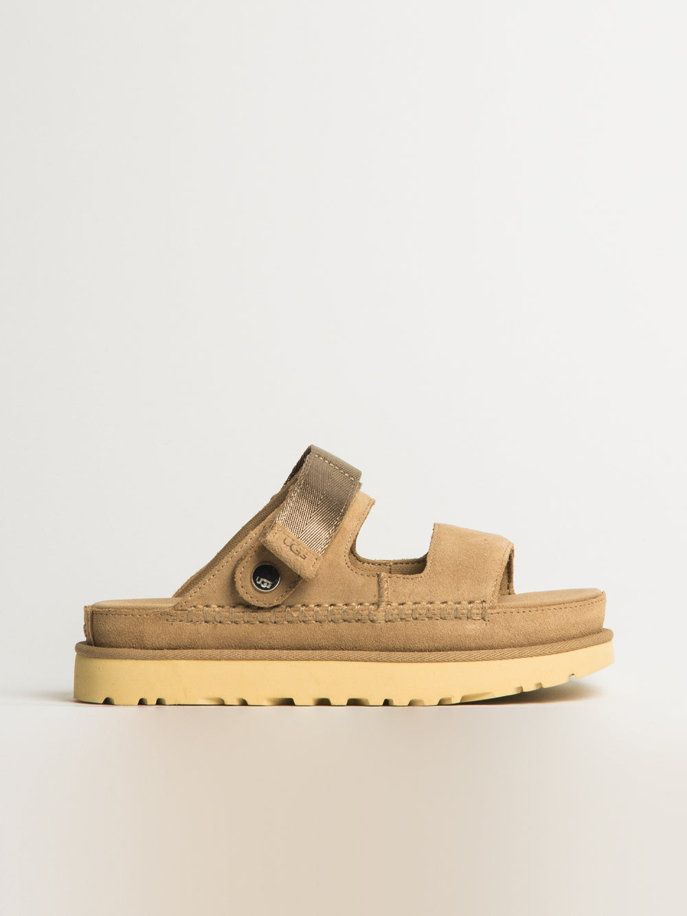 WOMENS UGG GOLDENSTAR ADJUSTABLE SLIDE - SAND