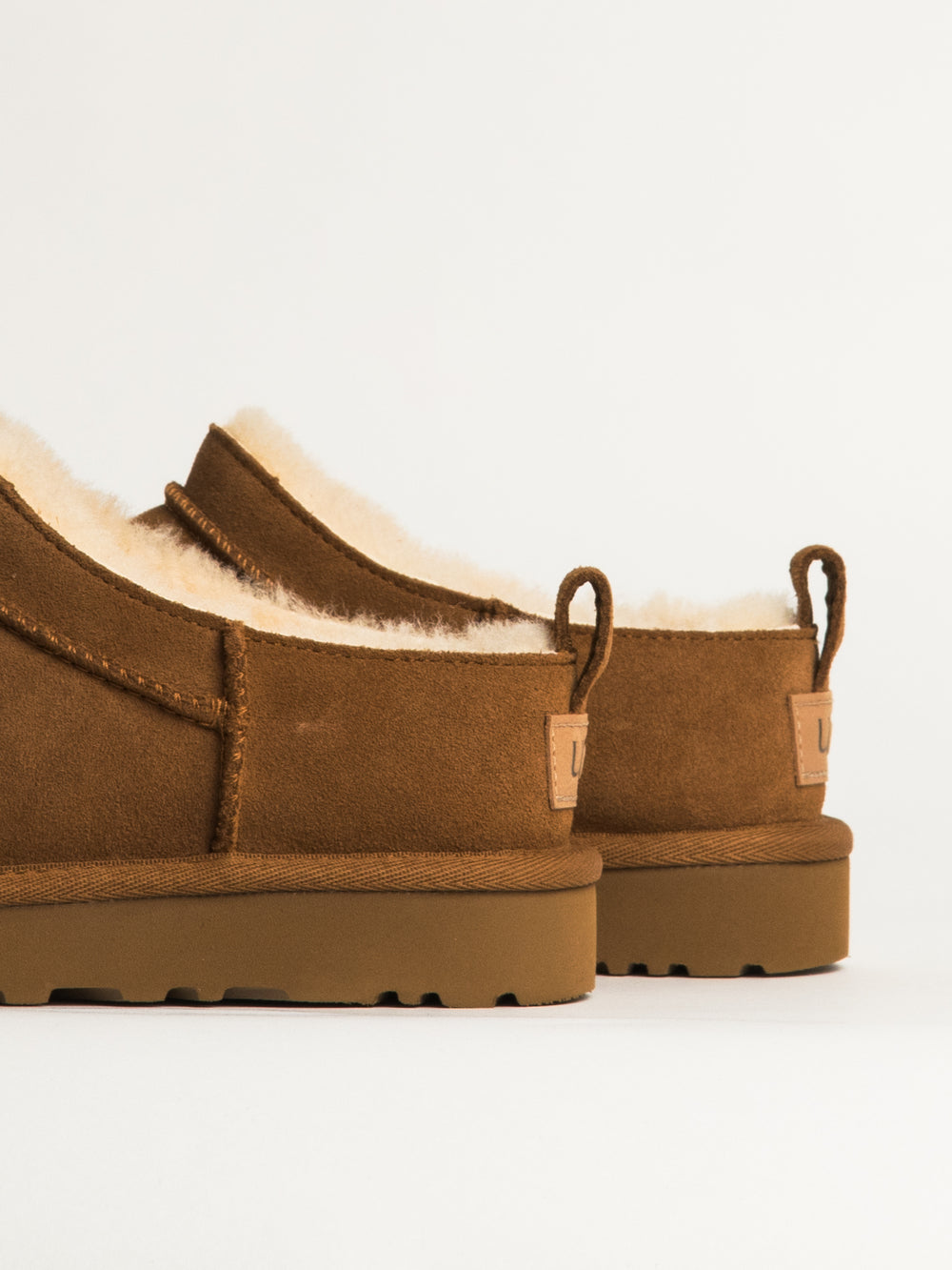 WOMENS UGG CLASSIC MICRO SLIPPER - CHESTNUT