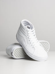 Vans sk8 hi white womens sale