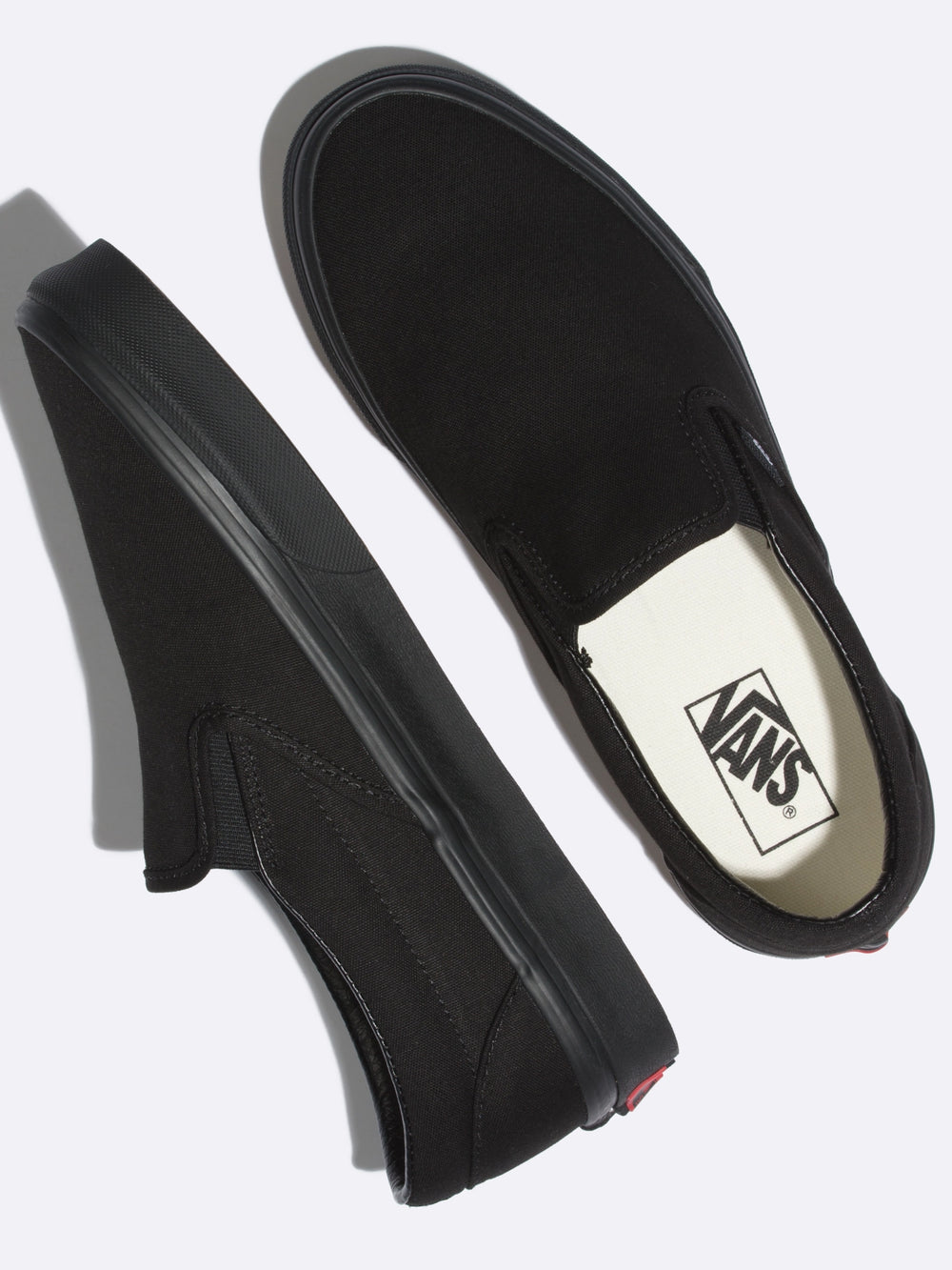 Black van slip on shoes sale