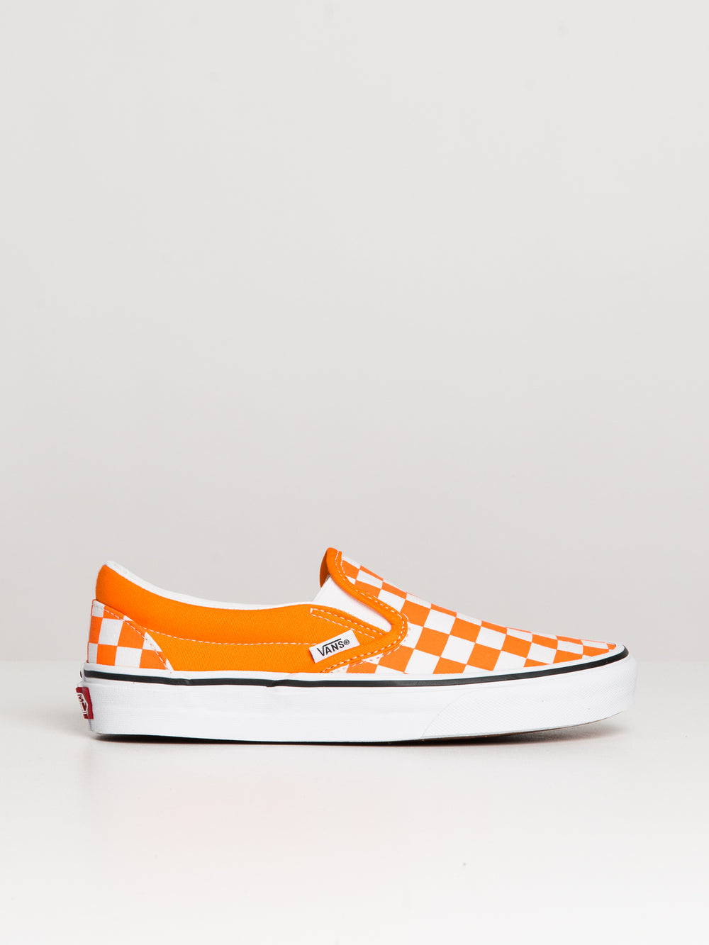 WOMENS VANS CLASSIC SLIP ON CHECKER ORANGE TIGER SNEAKER CLEARANCE Boathouse Footwear Collective