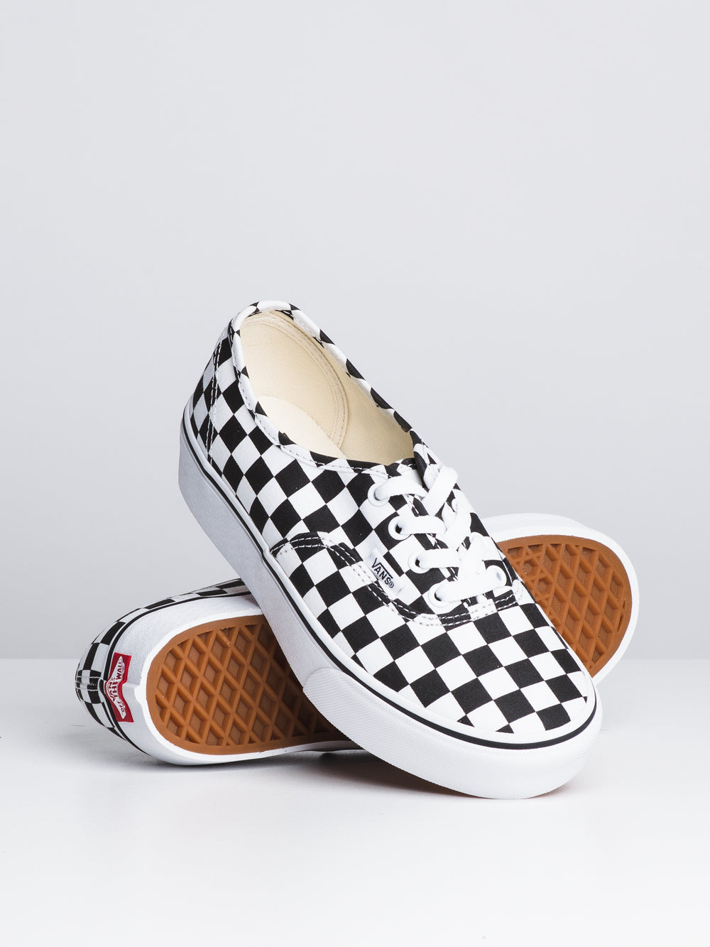 WOMENS VANS AUTHENTIC PLATFORM 2.0 CHECKER SNEAKERS CLEARANCE Boathouse Footwear Collective