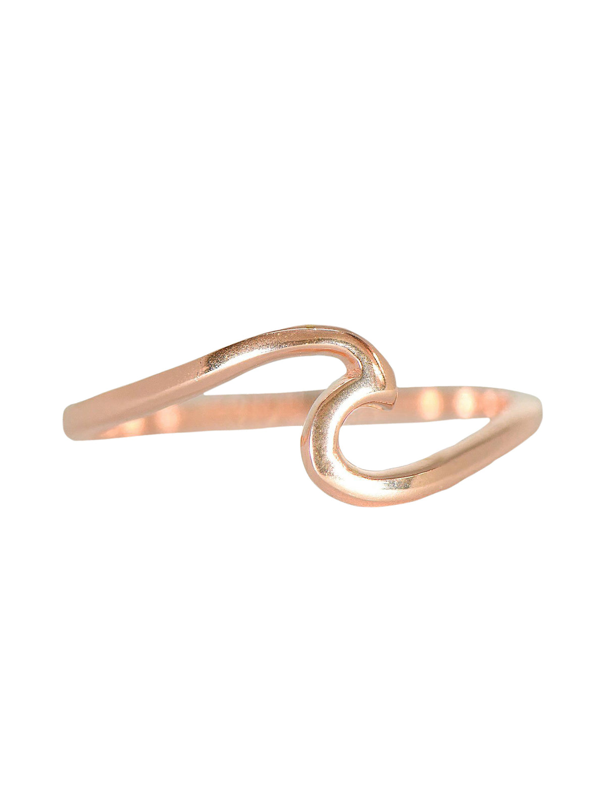 Puravida Rose Gold Heart Wire Wrap Ring 5