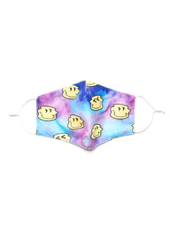 SCOUT & TRAIL FACE MASK - TIE DYE SMILEY - CLEARANCE