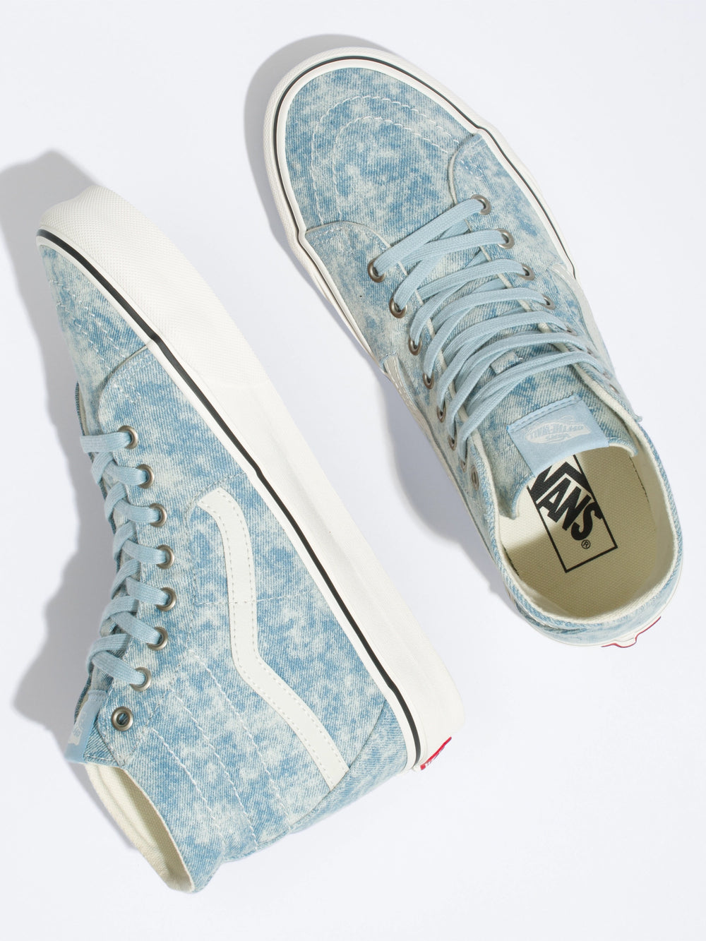 WOMENS VANS SK8 HI TAPERED DENIM SNEAKER CLEARANCE Boathouse